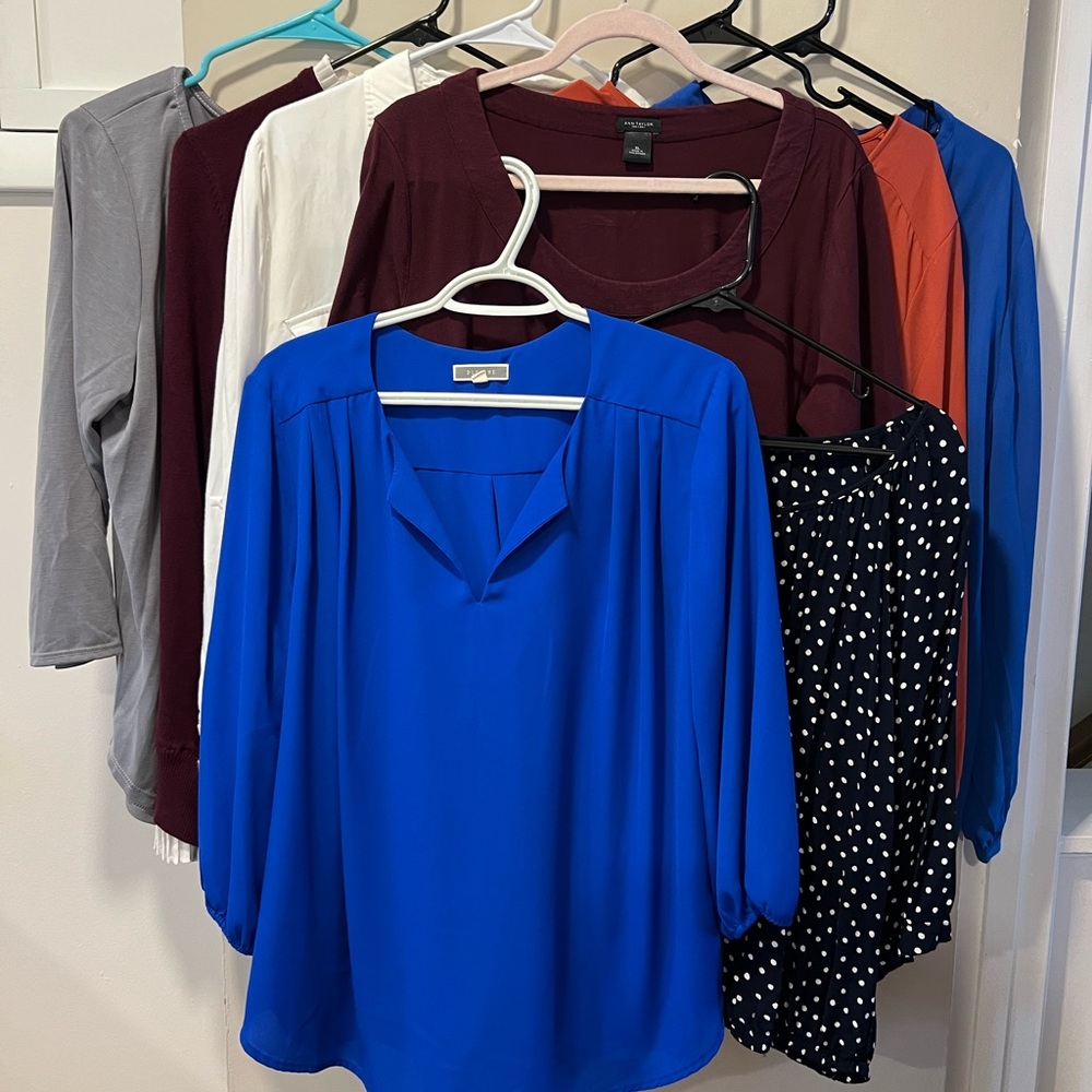 8 piece long sleeve shirt bundle!